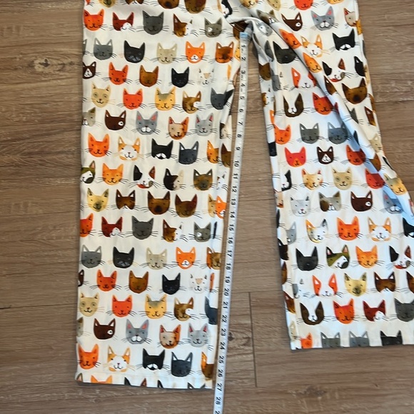 SW Wardrobe Meow Cat Print Overalls with Pockets Size - Large - Picture 8 of 9